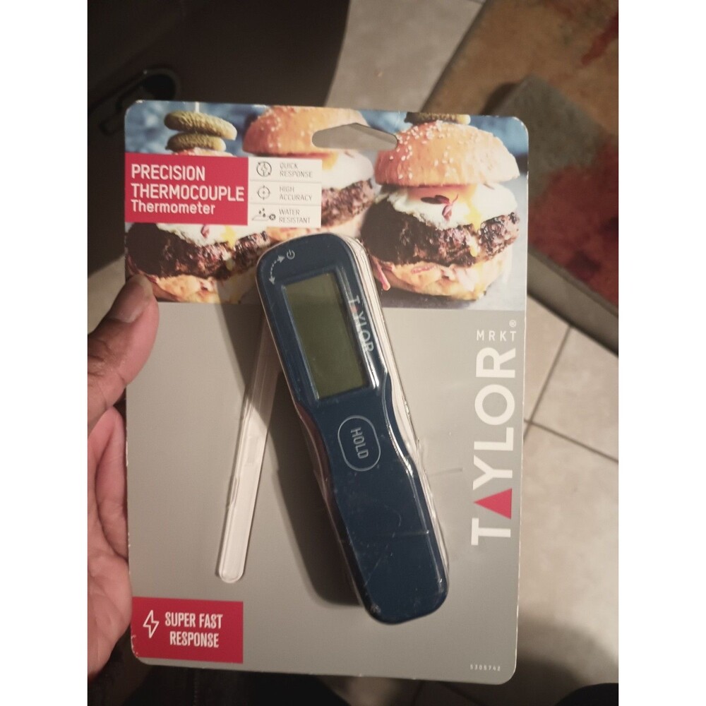 Taylor Digital Super Fast Thermocouple Thermometer with Folding Probe